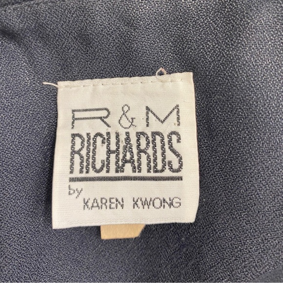Vintage 90s R&M Richards by Karen Kwong Black Gold Panther Jacket - Picture 5 of 7